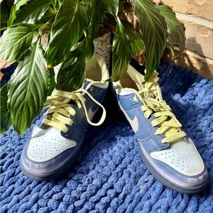 Nike Kids Blue and White Sneakers